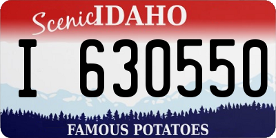 ID license plate I630550