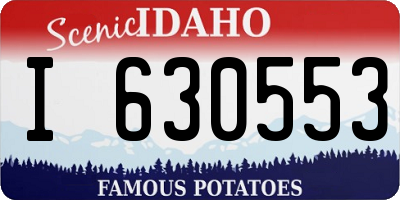ID license plate I630553