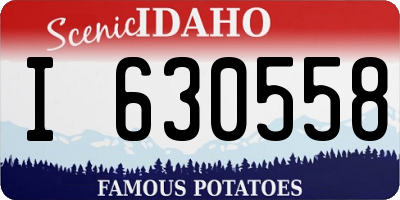 ID license plate I630558