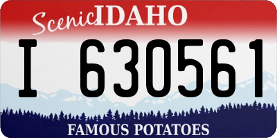 ID license plate I630561