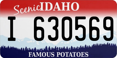 ID license plate I630569