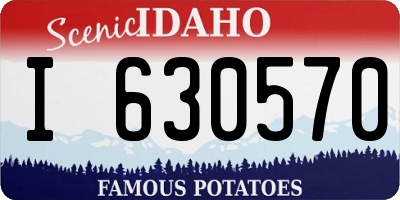 ID license plate I630570