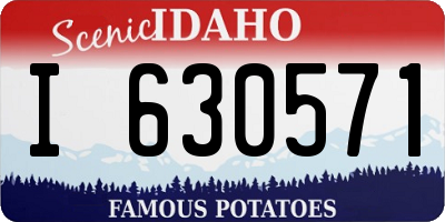 ID license plate I630571
