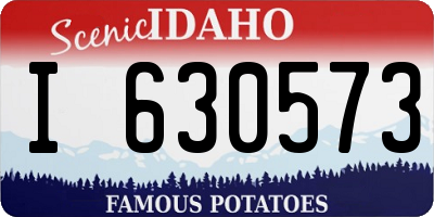 ID license plate I630573