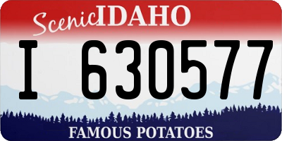 ID license plate I630577