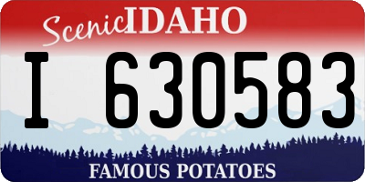 ID license plate I630583