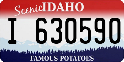 ID license plate I630590
