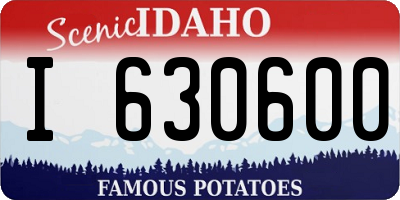 ID license plate I630600