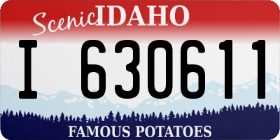 ID license plate I630611