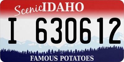 ID license plate I630612