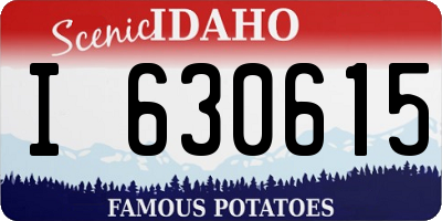 ID license plate I630615