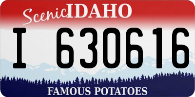 ID license plate I630616