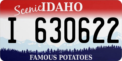 ID license plate I630622