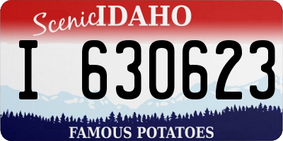 ID license plate I630623