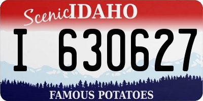 ID license plate I630627
