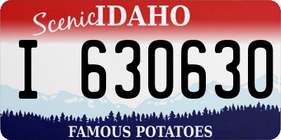 ID license plate I630630