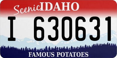 ID license plate I630631