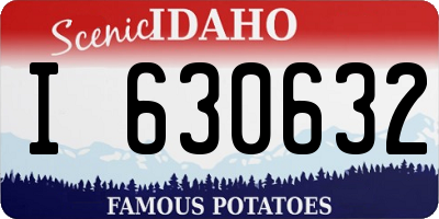 ID license plate I630632