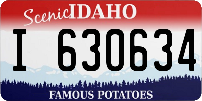 ID license plate I630634