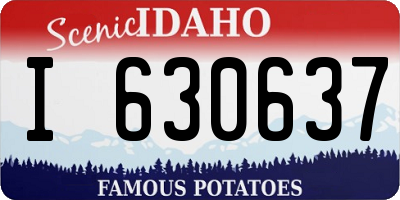 ID license plate I630637