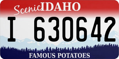 ID license plate I630642