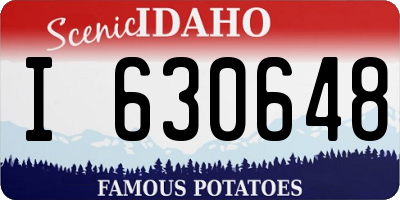 ID license plate I630648