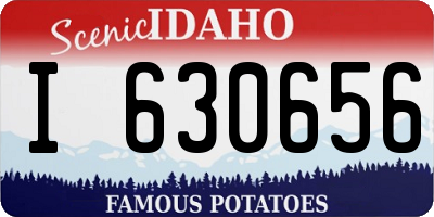 ID license plate I630656