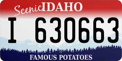 ID license plate I630663