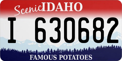 ID license plate I630682