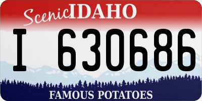 ID license plate I630686