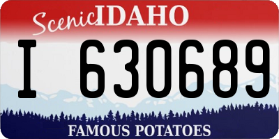 ID license plate I630689