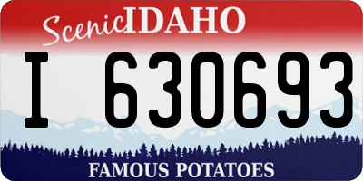 ID license plate I630693