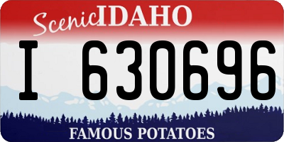 ID license plate I630696