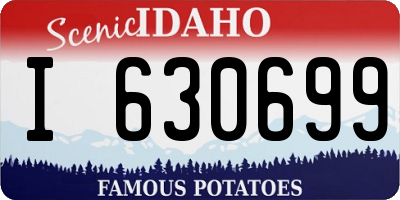 ID license plate I630699