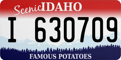 ID license plate I630709