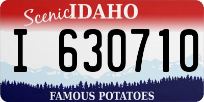 ID license plate I630710