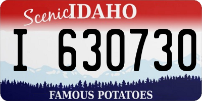 ID license plate I630730