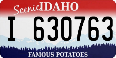 ID license plate I630763
