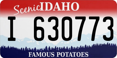 ID license plate I630773