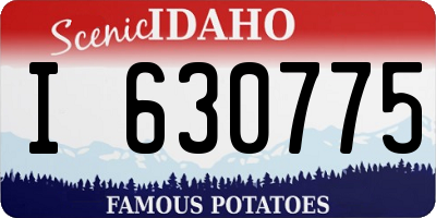 ID license plate I630775