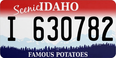 ID license plate I630782