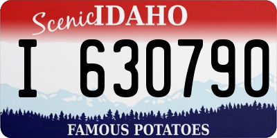 ID license plate I630790