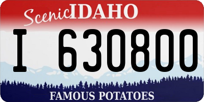 ID license plate I630800