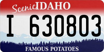 ID license plate I630803