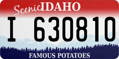 ID license plate I630810