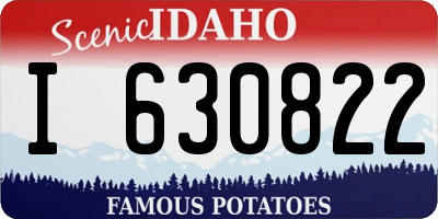 ID license plate I630822