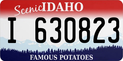 ID license plate I630823
