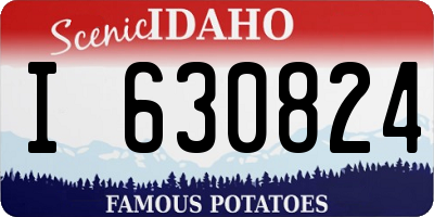 ID license plate I630824