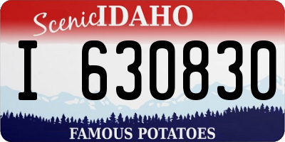 ID license plate I630830