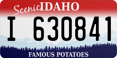 ID license plate I630841